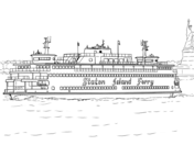 Steamship coloring page free printable coloring pages