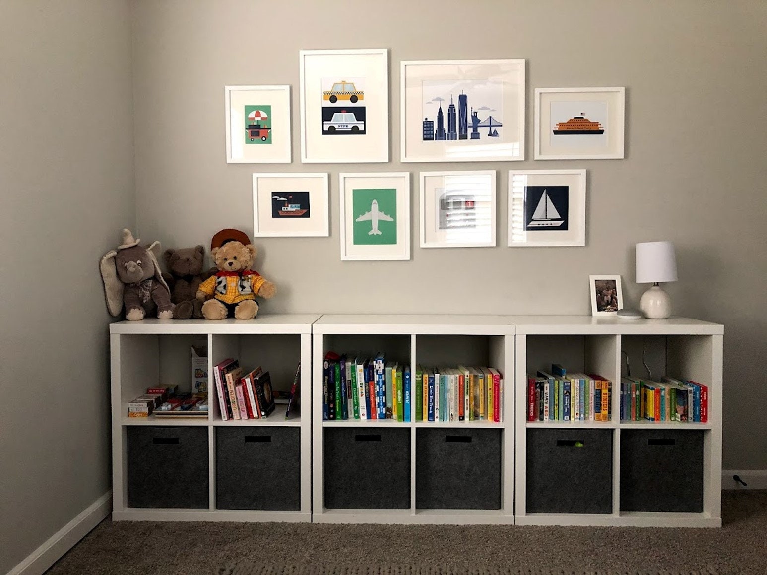 Nyc print staten island ferry kids room wall art instant download