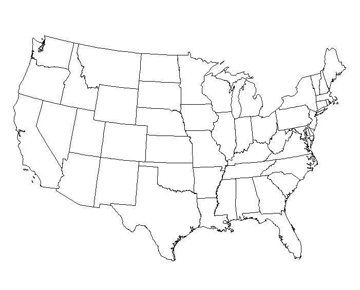 Blank maps of the united states and other countries united states map map state map