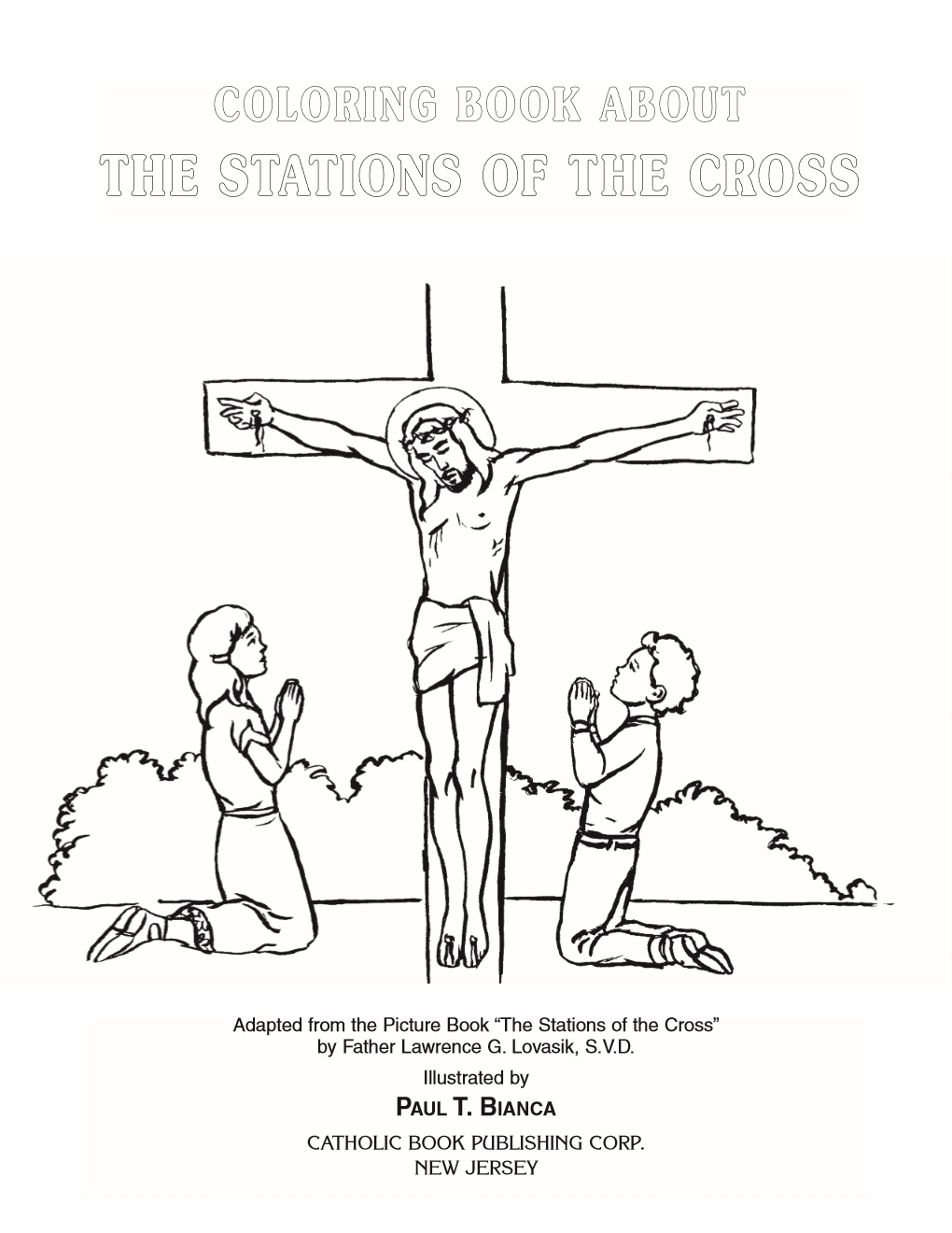 Stations of the cross coloring book