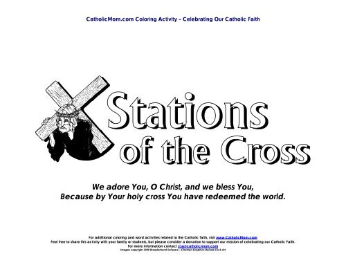 Stations of the cross coloring pages