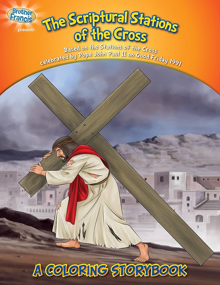 Coloring book the scriptural stations of the cross coloring storybooks herald entertainment books