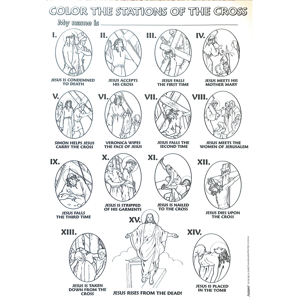 Lour your own lenteaster posters stations of the cross â fa dumont church supplies