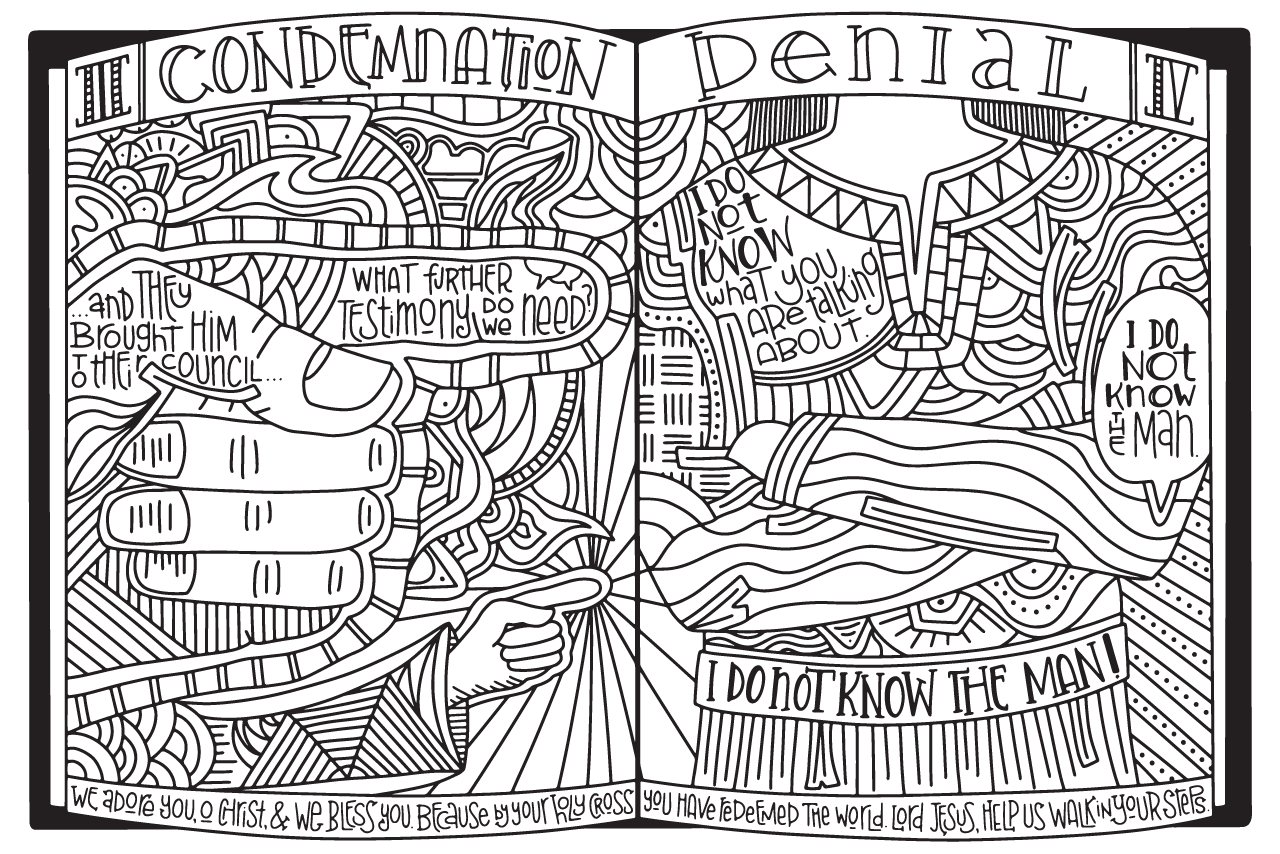 Stations of the cross coloring posters â a lenten art project