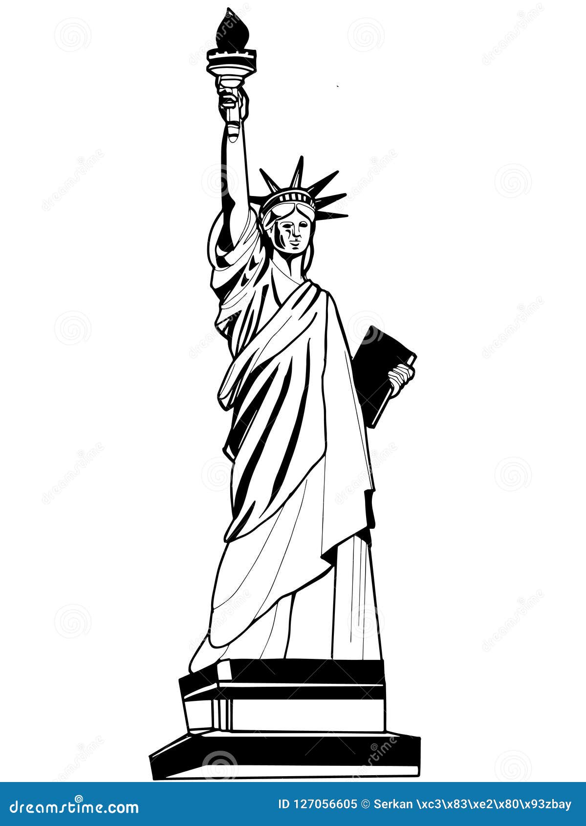 Statue liberty torch illustration stock illustrations â statue liberty torch illustration stock illustrations vectors clipart