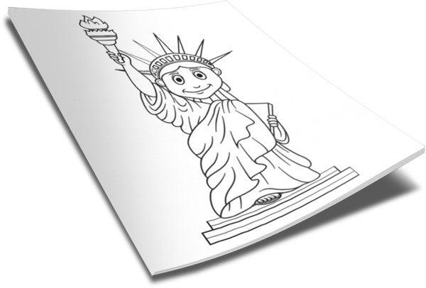 Statue of liberty coloring page