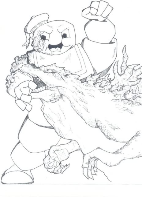 Stay puft vs godzilla