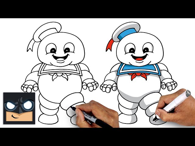 How to draw stay puft ghostbusters