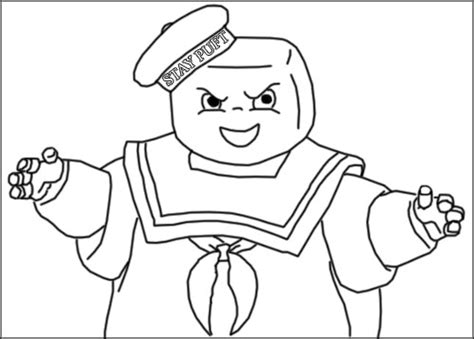 Stay puff marshmallow man louring pages