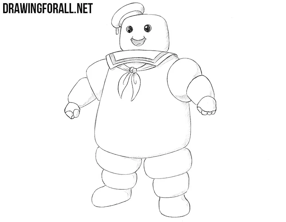 How to draw stay puft