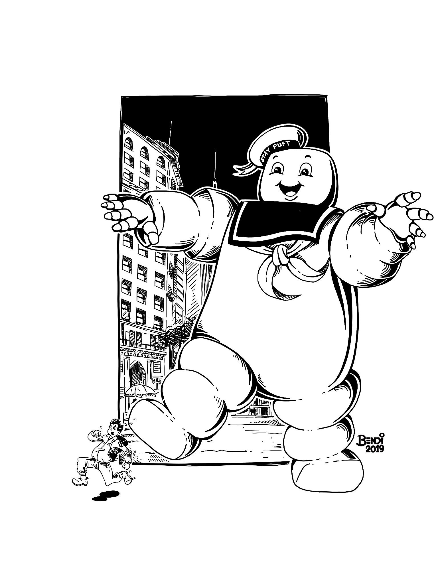 Luis fernando bendaãa on x dãa stay puft inktober inktober bendiverso httpstcomlksxueyh x