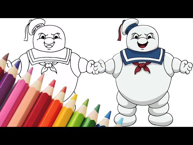 How to draw stay puft ghostbusters