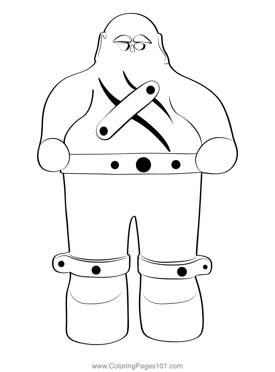 Golem coloring page for kids