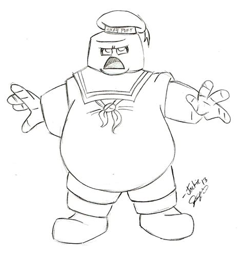 Stay puff marshmallow man louring pages