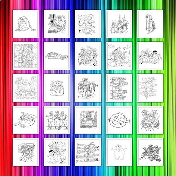 Printable ghostbusters coloring pages collection artistic delight for kids