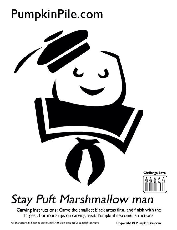 Stay puff marshmallow man pumpkin stilt halloween pumpkin stencils pumpkin stencil halloween stencils