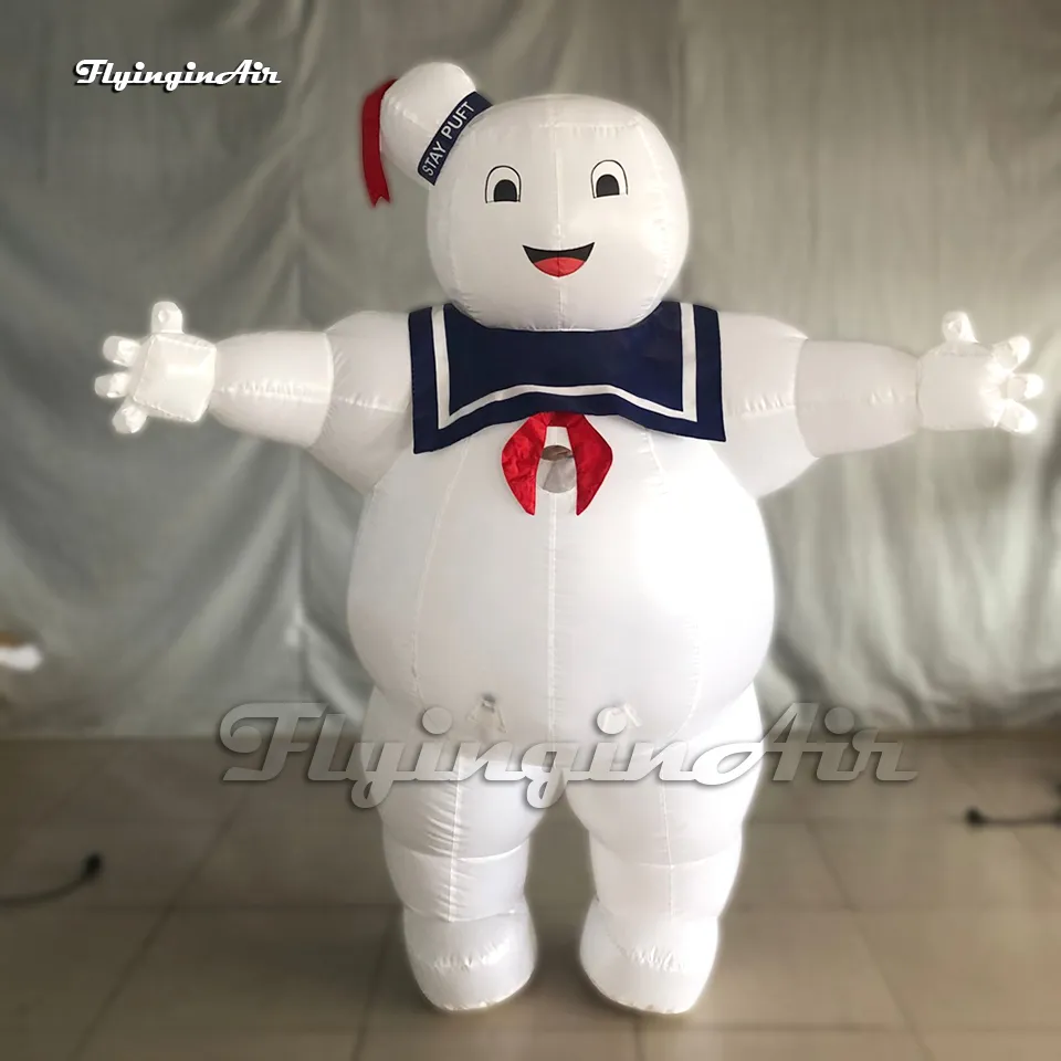 Wholesale inflatable stay puft marshmallow man halloween costume cute blow up ghostbusters ghost myer suits for party event from flyinginair