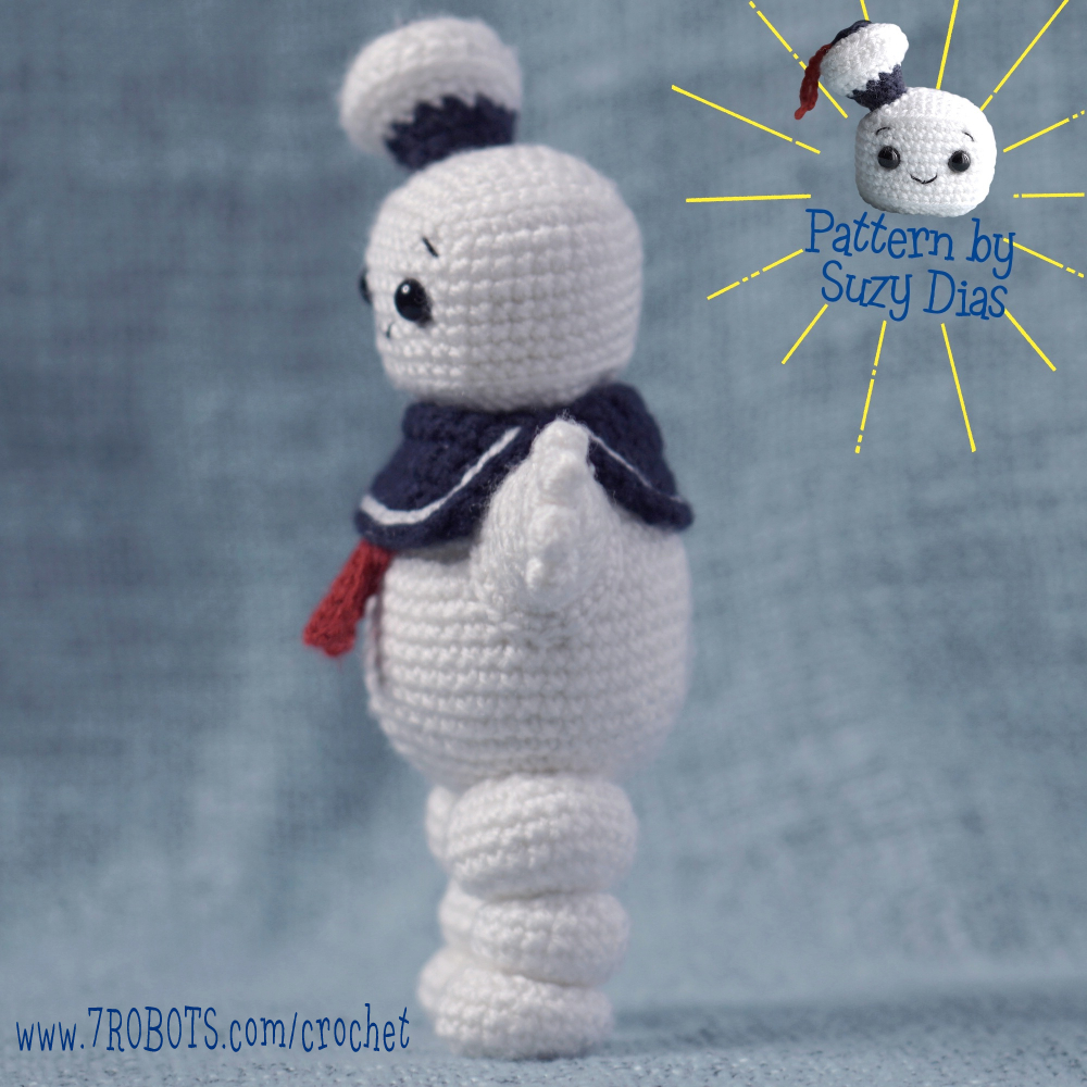 Stay puft marshmallow man crochet pattern by suzy dias