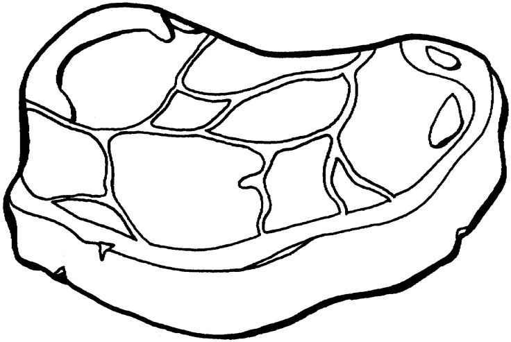 Pin by sami colors on cuisine coloring pages meat drawing color