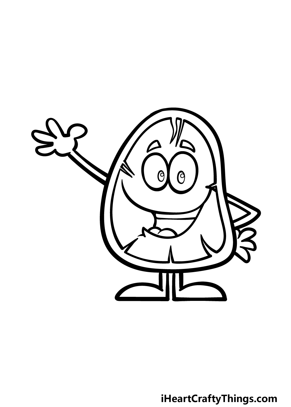 Cartoon steak drawing