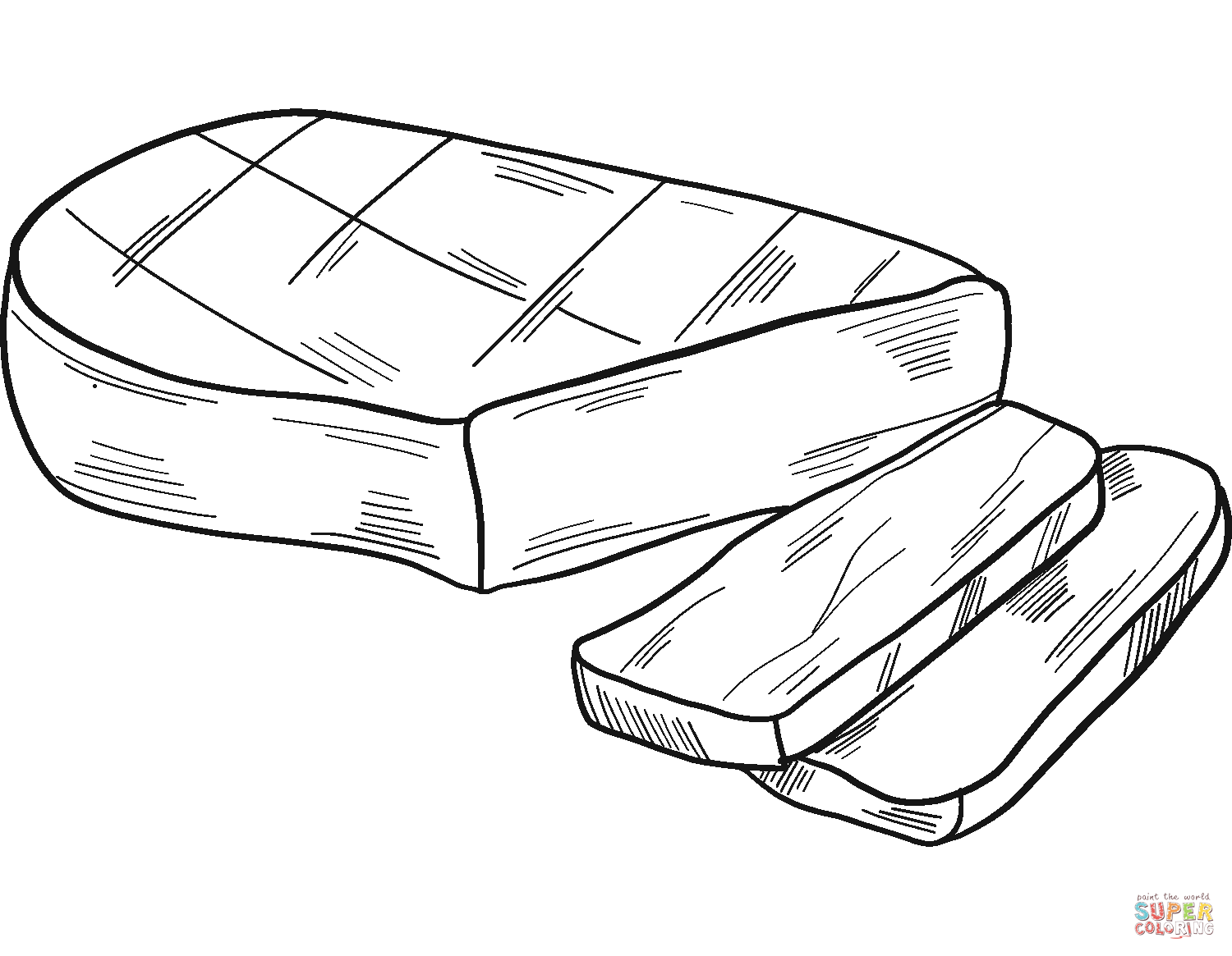 Steak coloring page free printable coloring pages