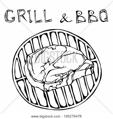 Rib eye steak on vector photo free trial bigstock