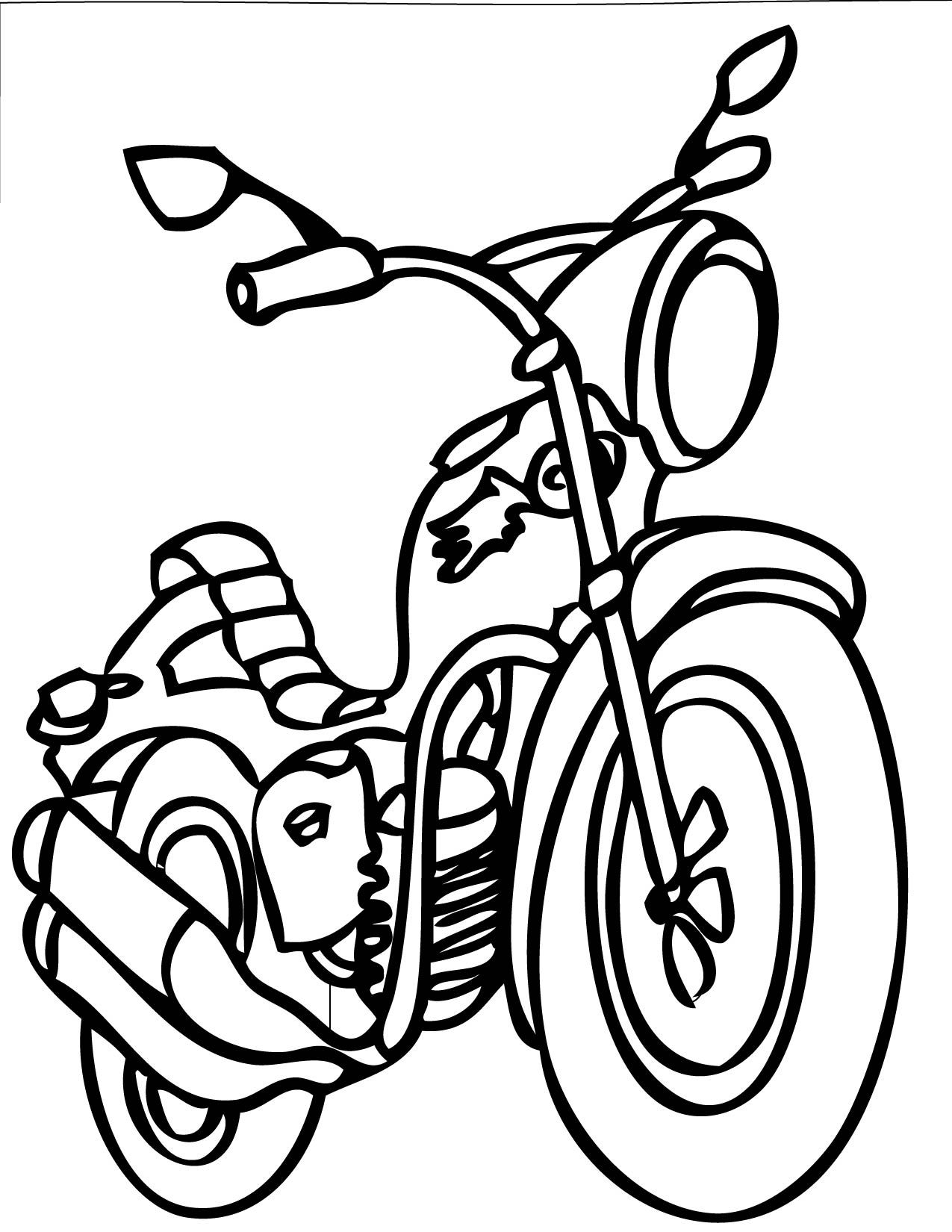Motorcycle coloring pages printable motorcycle coloring pages transportation coloring pages