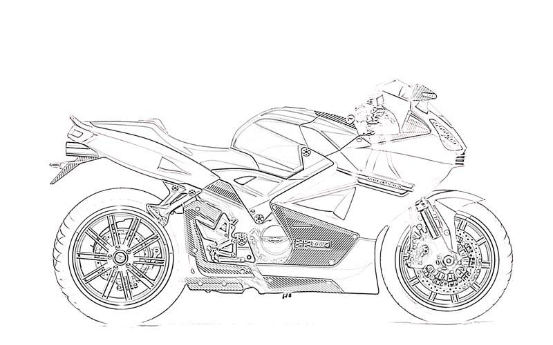 Types of motor vehicles printable coloring pages for kids