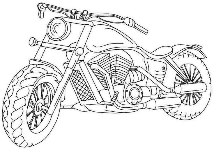 Motorcycle coloring pages pdf for your kids