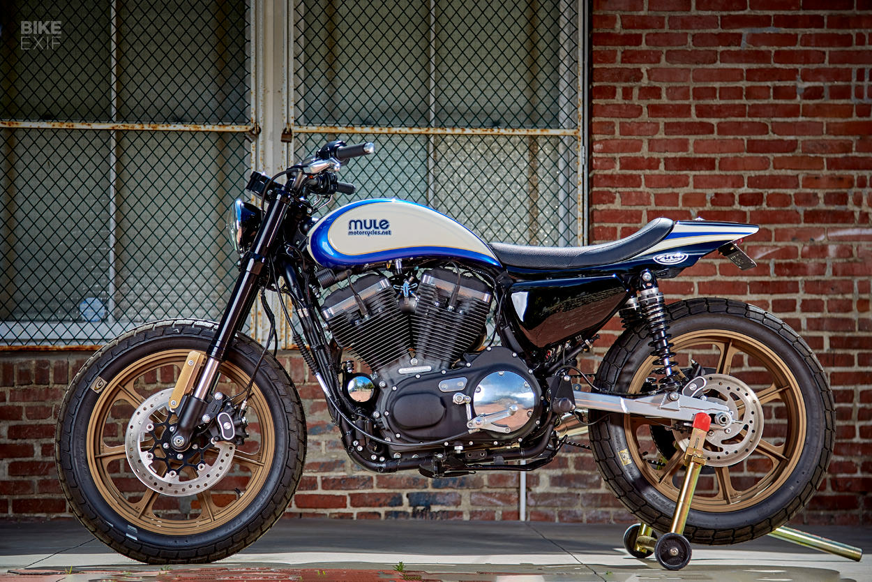 By the book a sportster street tracker from mule bike exif