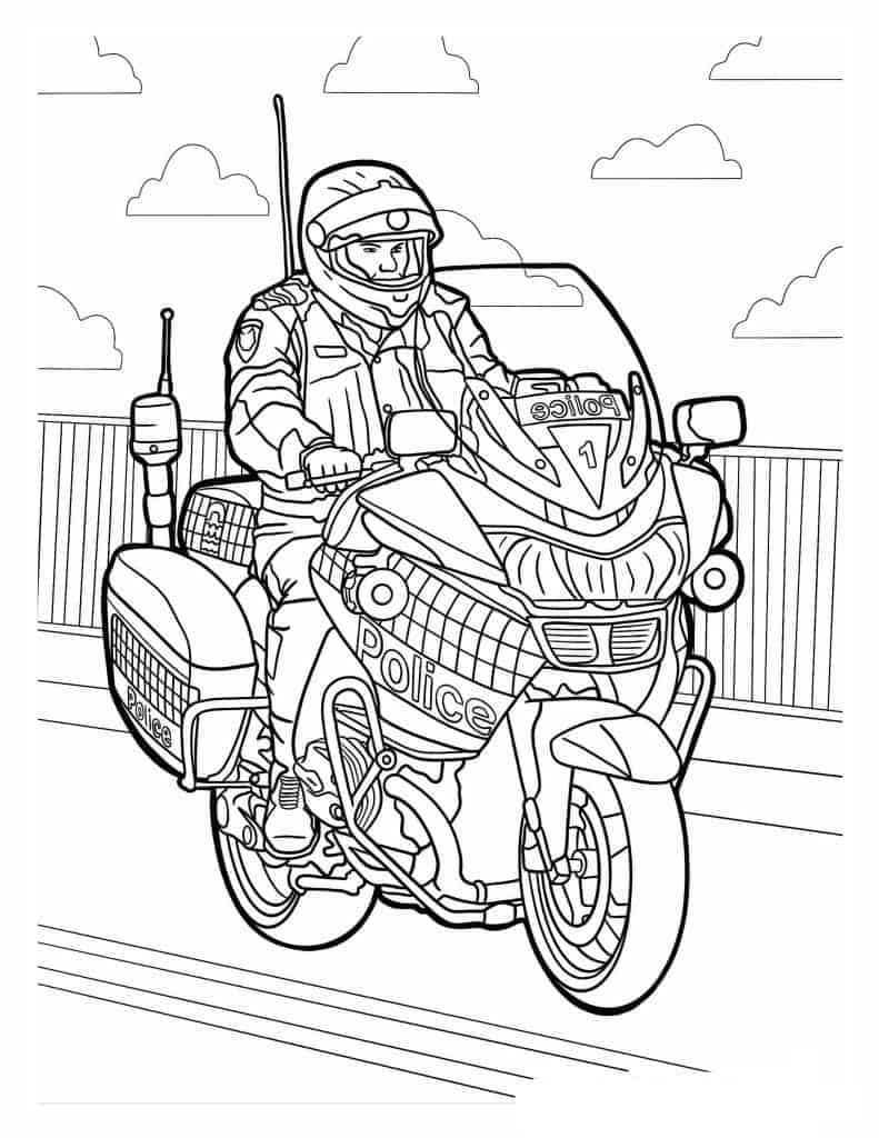 Motorcycle coloring pages by coloringpageswk on