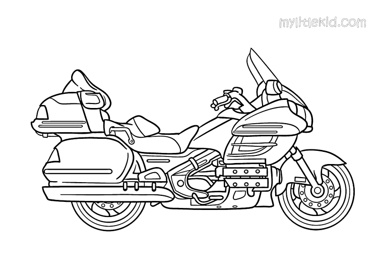 Coloring pages for motorcycles print or download for free