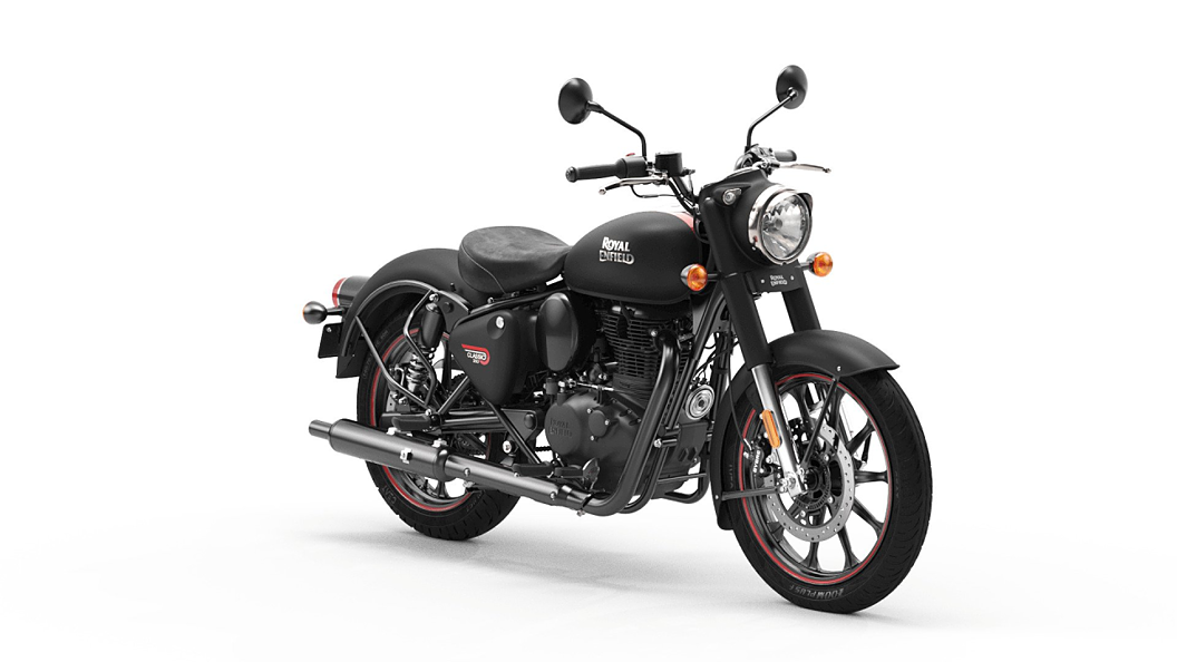 Royal enfield classic dark stealth black colour classic colours in india â
