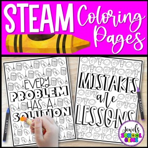 Why you should use steam and growth mindset coloring pages for kids â jewels school gems club