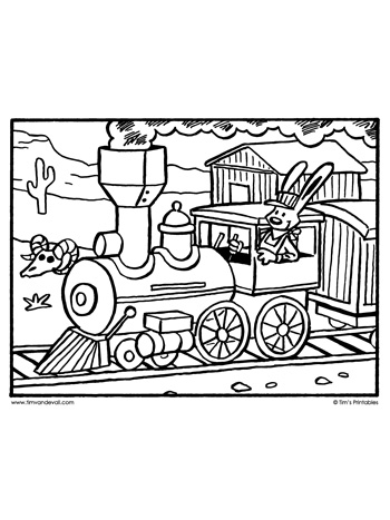 Lootive coloring page â tims printables