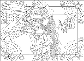 Creative haven steampunk designs coloring book noble marty books