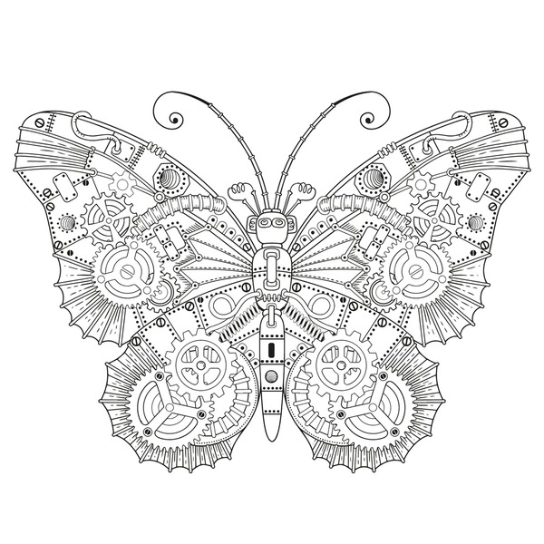 Thousand coloring page steampunk royalty