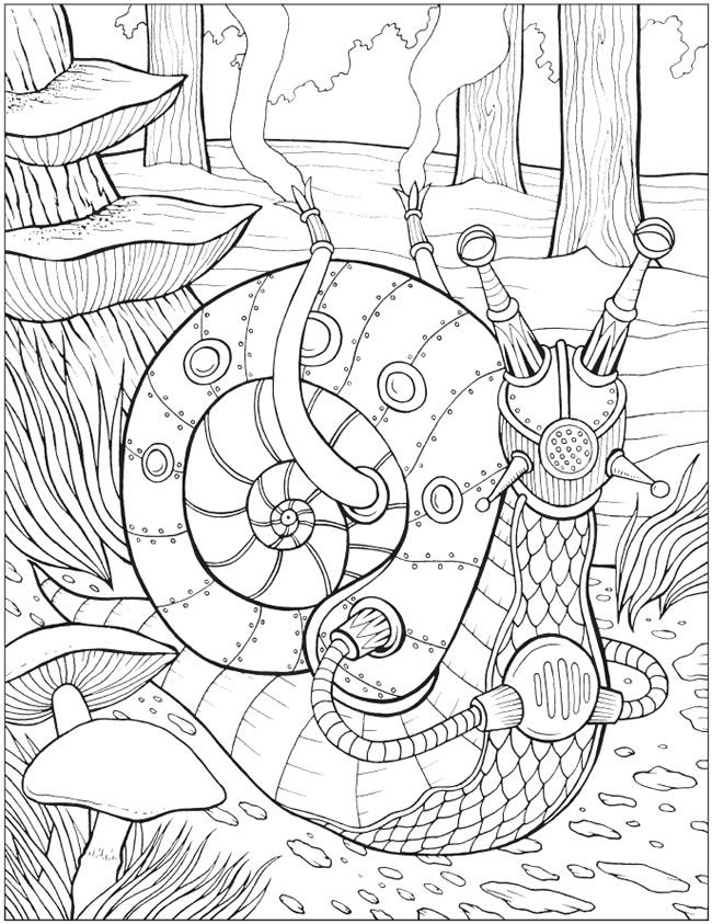 Httpwwwdoverpublicationszbsamplessampleahtml steampunk coloring steampunk animals mandala coloring books