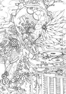 Steampunk books for adults adultcoloringbookz steampunk book steampunk coloring book steampunk coloring