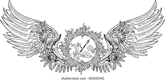 Steampunk coloring pages images stock photos d objects vectors