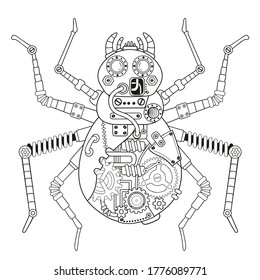 Steampunk coloring pages images stock photos d objects vectors