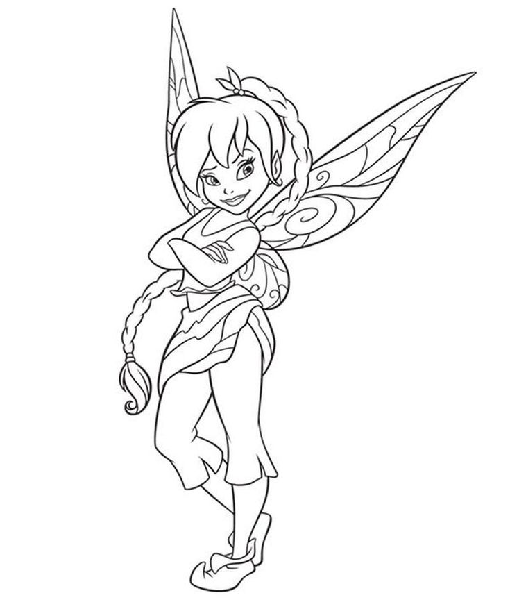 Gothic tinkerbell coloring pages to print kleurplaten disney kleurplaten disney feeãn