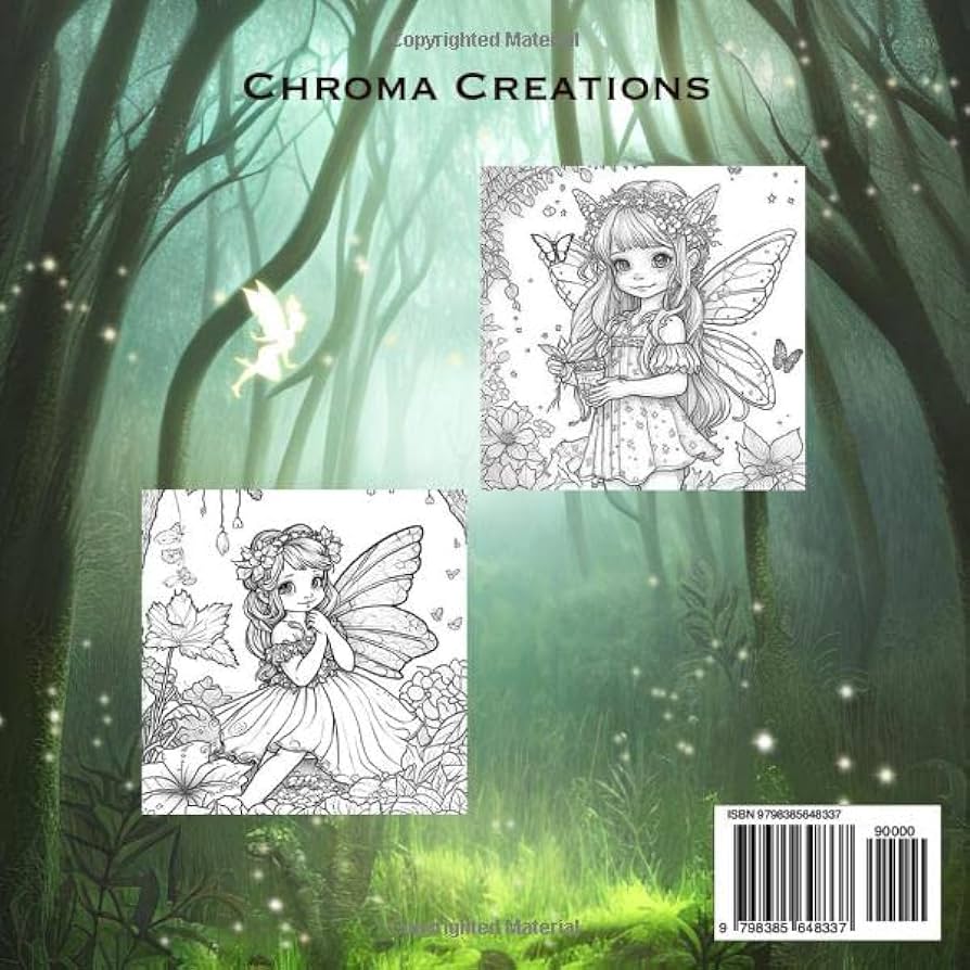 Cute fairies coloring book for adults and teens collection of magical fantasy fairies to color for stress relief and relaxation creations chroma books