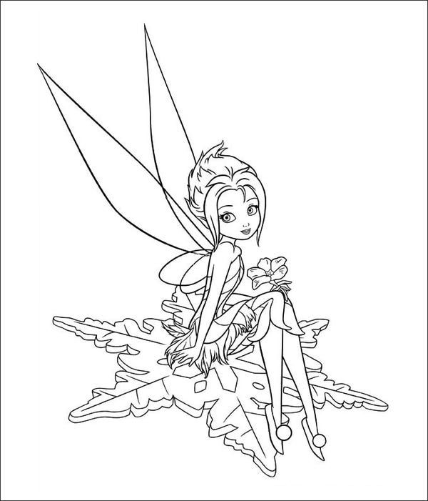Tinkerbell coloring pages templates â