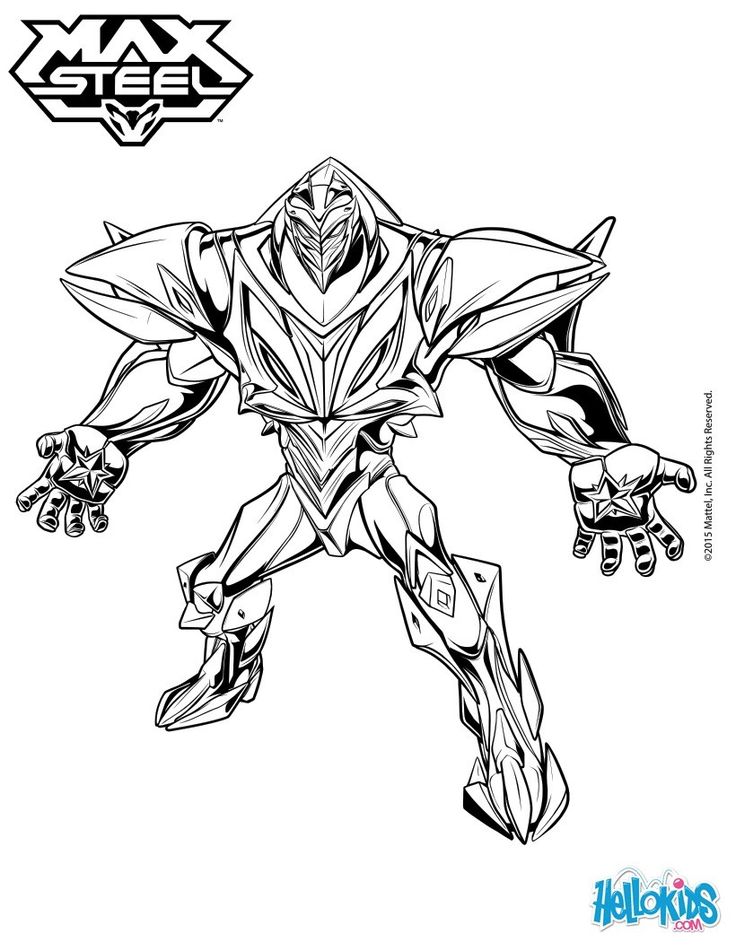 Turbo energy enemy of max steel coloring sheet more max steel content on hellokids superhero coloring pages coloring pages superhero coloring
