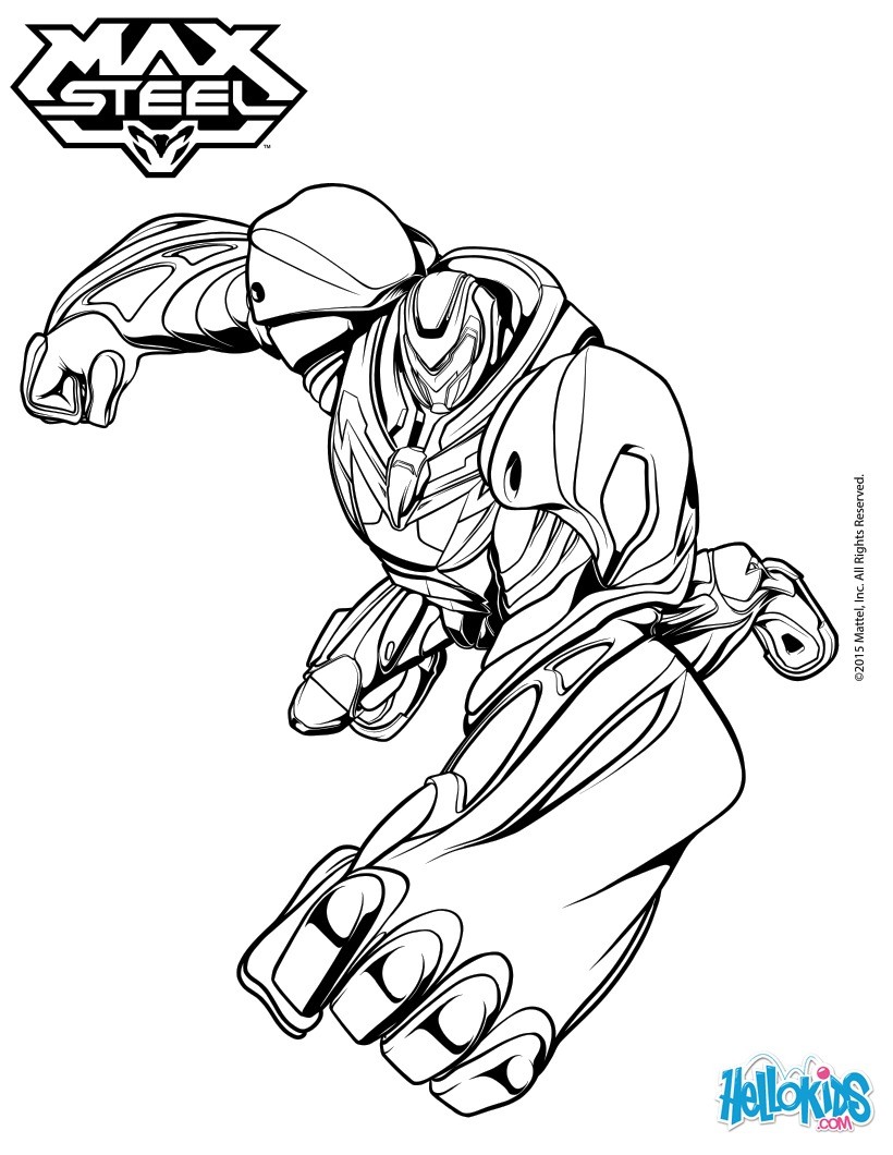 Turbo max steel coloring pages