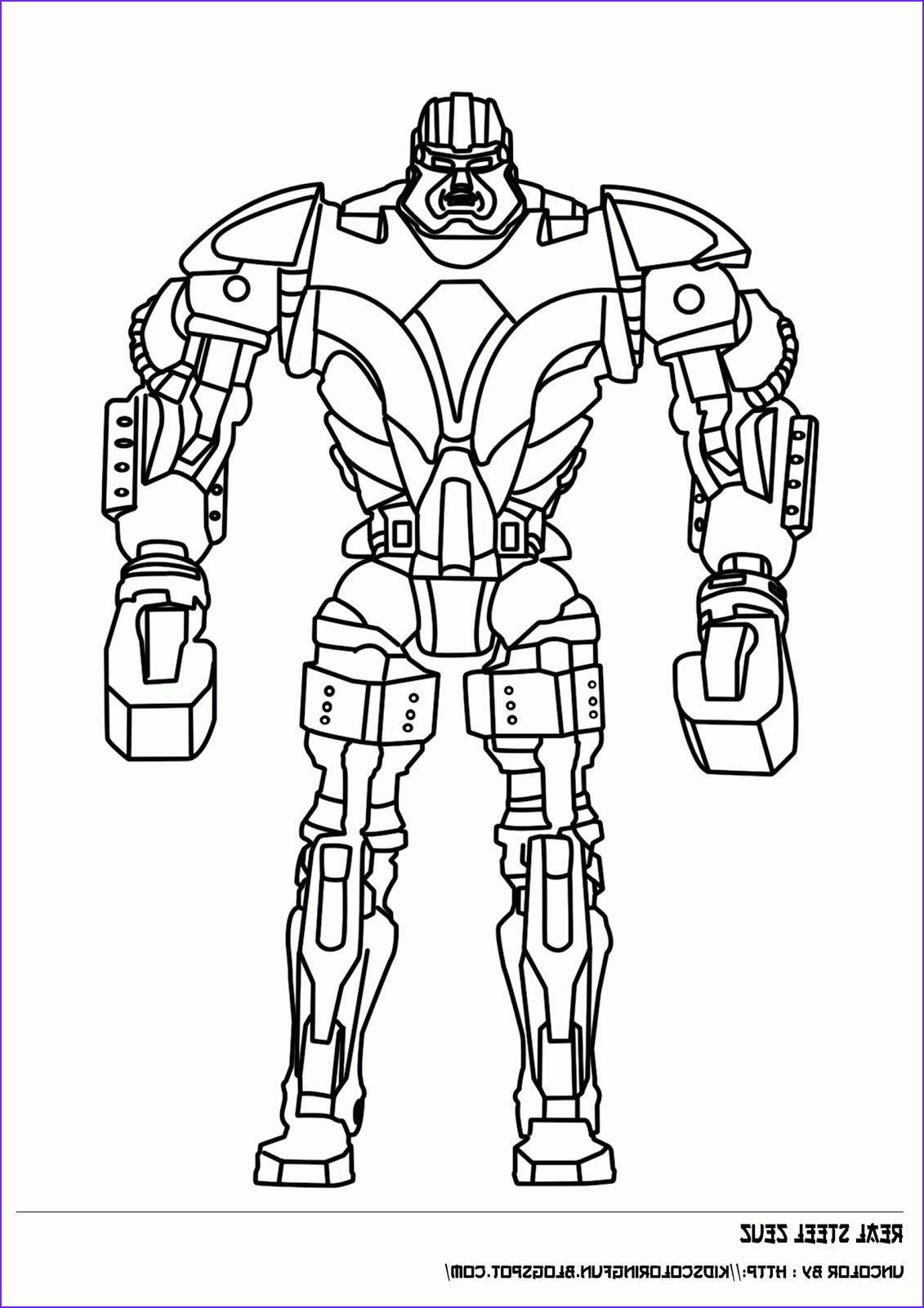 Cool collection of coloring steel coloring pag for boys super coloring pag real steel