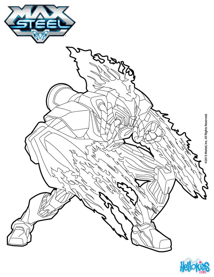 Max steel coloring pages