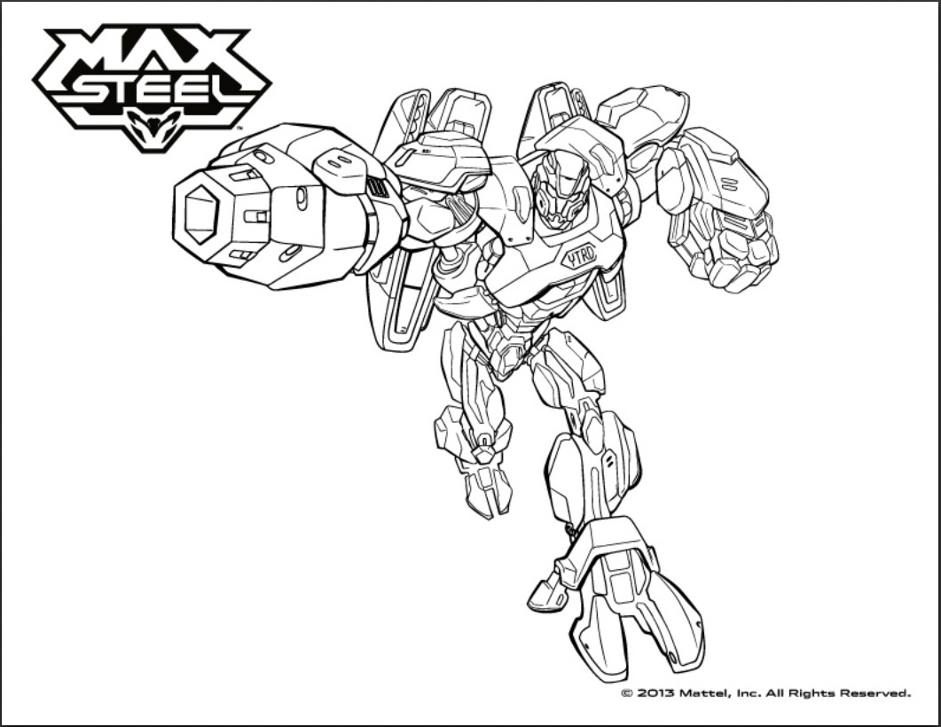 Max steel image to download and color