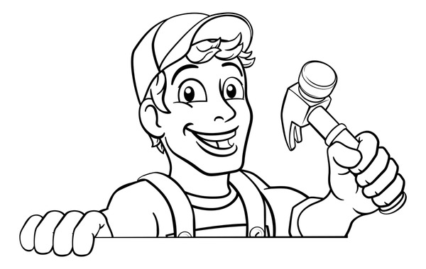 Thousand cartoon man hammer royalty